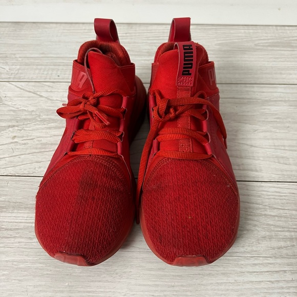 Puma kids Enzo Soft Foam Red Training Running Sneakers - Picture 3 of 6